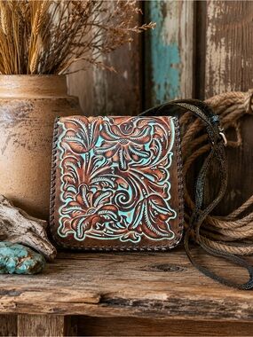 Patricia Nash Granada Turquoise Leather Bag | Mountain Chic Nashville Western
